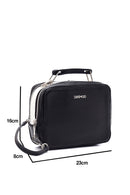 Women's Black Synthetic Leather Shoulder Bag | Derimod Women's Black Synthetic Leather Shoulder Bag | Derimod