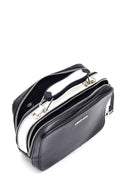 Women's Black Synthetic Leather Shoulder Bag | Derimod Women's Black Synthetic Leather Shoulder Bag | Derimod