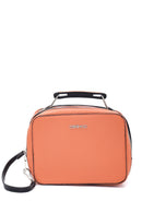 Women's Orange Synthetic Leather Shoulder Bag | Derimod Women's Orange Synthetic Leather Shoulder Bag | Derimod