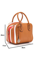 Women's Camel Synthetic Leather Shoulder Bag | Derimod Women's Camel Synthetic Leather Shoulder Bag | Derimod