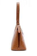 Women's Crocodile Detailed Shoulder Bag | Derimod Women's Crocodile Detailed Shoulder Bag | Derimod