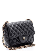 Women's Black Synthetic Leather Crossbody Bag | Derimod Women's Black Synthetic Leather Crossbody Bag | Derimod