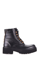 Women's Leather Boots with Zipper Detail | Derimod Women's Leather Boots with Zipper Detail | Derimod