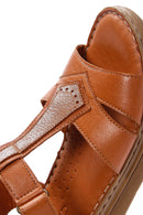 Kadın Taba Deri Comfort Sandalet | Derimod Kadın Taba Deri Comfort Sandalet | Derimod