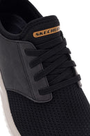 Skechers Men's Black Delson 3.0 Sneaker | Derimod Skechers Men's Black Delson 3.0 Sneaker | Derimod