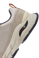 Skechers Men's Beige Arch Fit Baxter Pendroy Lace-up Sneaker | Derimod Skechers Men's Beige Arch Fit Baxter Pendroy Lace-up Sneaker | Derimod
