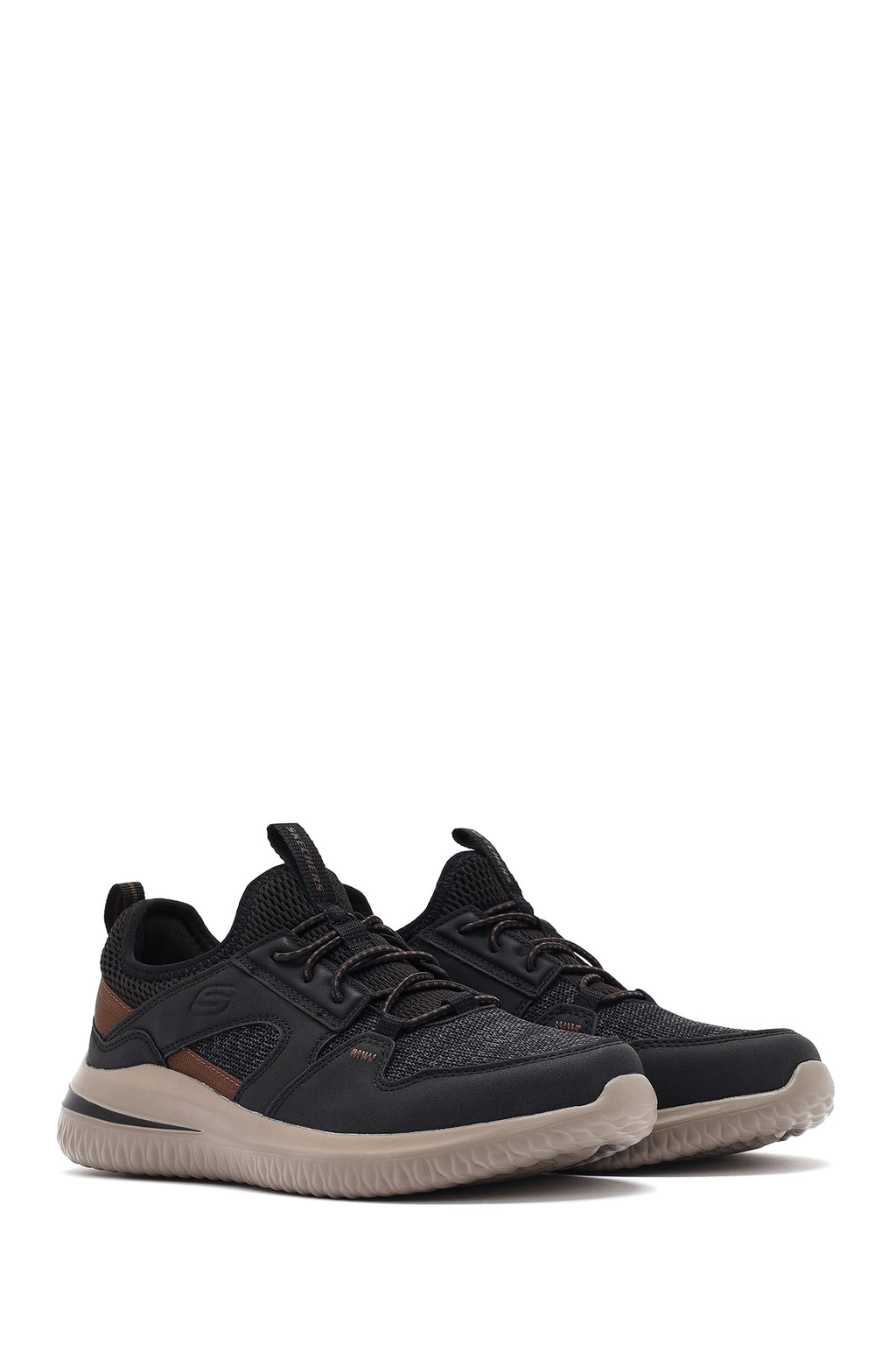 Skechers Erkek Siyah Delson 3.0 Kumaş Sneaker