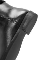 Women's Black Zippered Leather Boots | Derimod Women's Black Zippered Leather Boots | Derimod