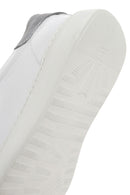 Men's White Lace-up Leather Sneaker | Derimod Men's White Lace-up Leather Sneaker | Derimod