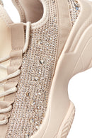 Women's Beige Thick Soled Sneaker | Derimod Women's Beige Thick Soled Sneaker | Derimod