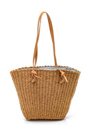 Women's Straw Shoulder Bag | Derimod Women's Straw Shoulder Bag | Derimod