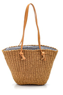 Women's Straw Shoulder Bag | Derimod Women's Straw Shoulder Bag | Derimod