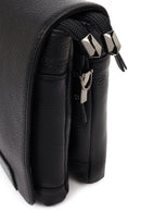 Male Black Leather Messenger Bag | Derimod Male Black Leather Messenger Bag | Derimod