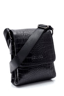 Men's Black Leather Messenger Bag | Derimod Men's Black Leather Messenger Bag | Derimod