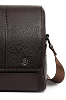 Male Brown Leather Messenger Bag | Derimod Male Brown Leather Messenger Bag | Derimod