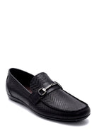 Men's Leather Printed Loafer | Derimod Men's Leather Printed Loafer | Derimod