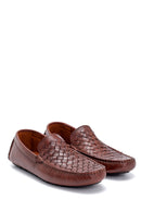 Men's Leather Knit Detailed Loafer | Derimod Men's Leather Knit Detailed Loafer | Derimod