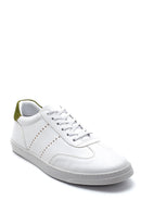 Erkek Süet Detaylı Deri Sneaker | Derimod Erkek Süet Detaylı Deri Sneaker | Derimod