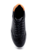 Erkek Süet Detaylı Deri Sneaker | Derimod Erkek Süet Detaylı Deri Sneaker | Derimod