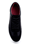 Men's Suede Detailed Leather Sneaker | Derimod Men's Suede Detailed Leather Sneaker | Derimod