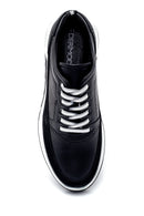 Erkek Süet Detaylı Deri Sneaker | Derimod Erkek Süet Detaylı Deri Sneaker | Derimod