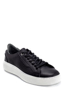 Men's Leather Printed Sneaker | Derimod Men's Leather Printed Sneaker | Derimod