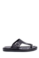 Men's Leather Flip Flops | Derimod Men's Leather Flip Flops | Derimod