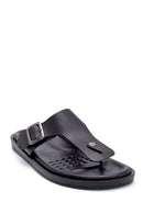 Men's Leather Flip Flops | Derimod Men's Leather Flip Flops | Derimod