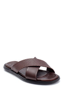 Men's Leather Slippers | Derimod Men's Leather Slippers | Derimod
