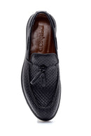 Men's Leather Printed Casual Loafer | Derimod Men's Leather Printed Casual Loafer | Derimod