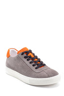 Men's Leather Suede Detailed Sneaker | Derimod Men's Leather Suede Detailed Sneaker | Derimod