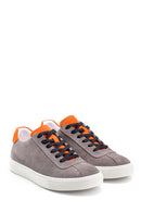 Men's Leather Suede Detailed Sneaker | Derimod Men's Leather Suede Detailed Sneaker | Derimod