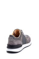Men's Suede Detailed Leather Sneaker | Derimod Men's Suede Detailed Leather Sneaker | Derimod