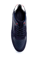 Men's Suede Detailed Leather Sneaker | Derimod Men's Suede Detailed Leather Sneaker | Derimod