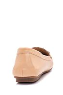 Women's Beige Buckle Casual Loafer | Derimod Women's Beige Buckle Casual Loafer | Derimod