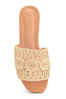 Women's Straw Slippers | Derimod Women's Straw Slippers | Derimod