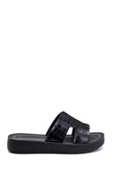 Women's Casual Crocodile Patterned Slippers | Derimod Women's Casual Crocodile Patterned Slippers | Derimod
