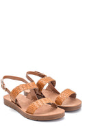 Kadın Örgü Detaylı Casual Sandalet | Derimod Kadın Örgü Detaylı Casual Sandalet | Derimod
