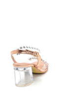 Women's Transparent Thick Heeled Sandals | Derimod Women's Transparent Thick Heeled Sandals | Derimod