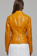 Eva Women's Leather Jacket | Derimod Eva Women's Leather Jacket | Derimod