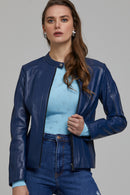 Joel Women's Leather Jacket | Derimod Joel Women's Leather Jacket | Derimod