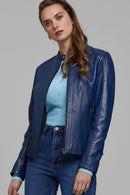 Joel Women's Leather Jacket | Derimod Joel Women's Leather Jacket | Derimod