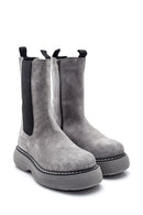 Women's Leather Suede High Sole Chelsea Boots | Derimod Women's Leather Suede High Sole Chelsea Boots | Derimod