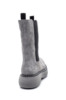 Women's Leather Suede High Sole Chelsea Boots | Derimod Women's Leather Suede High Sole Chelsea Boots | Derimod