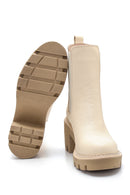 Women's Leather Chelsea Mid-Heel Boots | Derimod Women's Leather Chelsea Mid-Heel Boots | Derimod