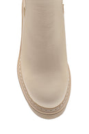 Women's Leather Chelsea Mid-Heel Boots | Derimod Women's Leather Chelsea Mid-Heel Boots | Derimod