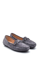 Kadın Deri Süet Loafer | Derimod Kadın Deri Süet Loafer | Derimod
