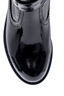 Women's Buckle Detailed Patent Leather Boots | Derimod Women's Buckle Detailed Patent Leather Boots | Derimod