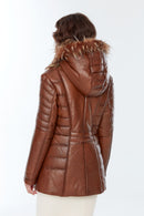 Beatrice Women's Leather Coat | Derimod Beatrice Women's Leather Coat | Derimod