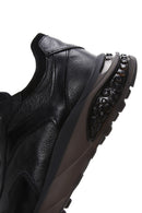 Erkek Siyah Deri Sneaker | Derimod Erkek Siyah Deri Sneaker | Derimod